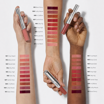 Perfect Twin Lip — Dual-Ended Liquid Lipstick with Velvet Matte Color and Glossy Shine