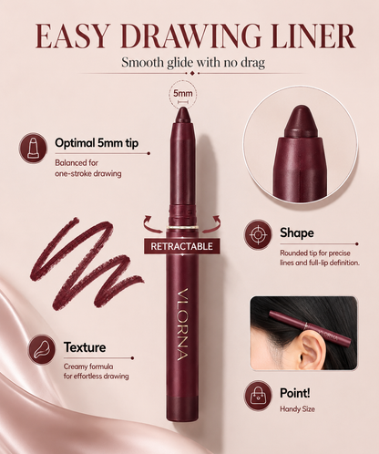 Easy Glide Lip Liner — Creamy, Blendable Color with Smooth Application