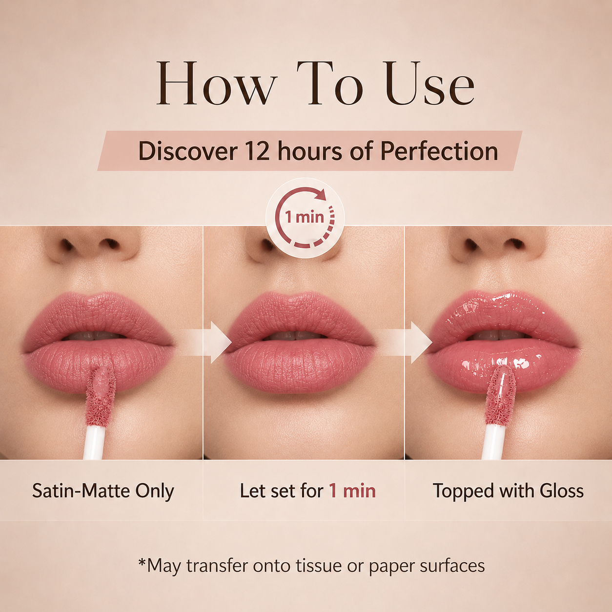 Perfect Twin Lip — Dual-Ended Liquid Lipstick with Velvet Matte Color and Glossy Shine