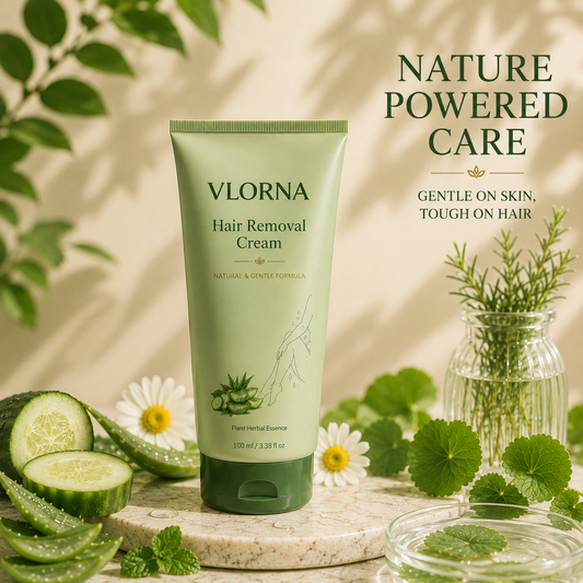 Vlorna™ Natural Gentle Hair Removal Cream | For Women & Men, Sensitive Skin