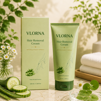 Vlorna™ Natural Gentle Hair Removal Cream | For Women & Men, Sensitive Skin
