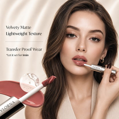 Perfect Twin Lip — Dual-Ended Liquid Lipstick with Velvet Matte Color and Glossy Shine